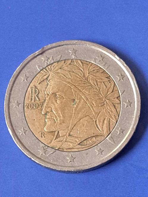 2007 Italië 2 euro, schaars, Postzegels en Munten, Munten | Europa | Euromunten, Losse munt, 2 euro, Italië, Verzenden
