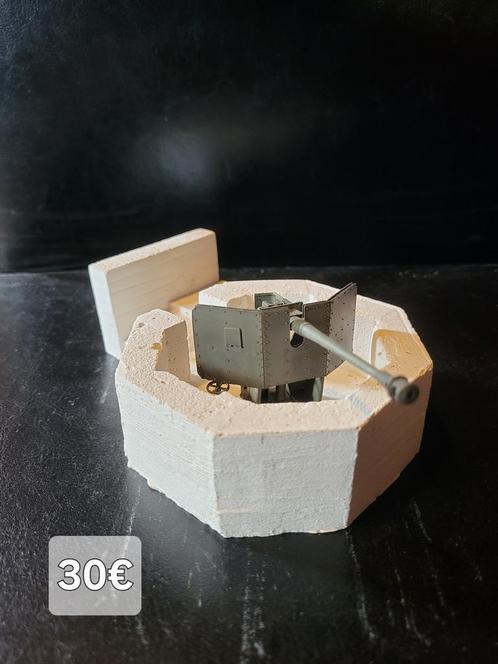 Ringstand met 5cm KwK/L60 1/35, Hobby en Vrije tijd, Modelbouw | Figuren en Diorama's, Zo goed als nieuw, Diorama, 1:35 tot 1:50