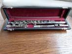 Vintage Prof Orfeo Borgani Macerata Italy dwarsfluit in etui, Ophalen of Verzenden, Gebruikt, Dwarsfluit, Met koffer of tas