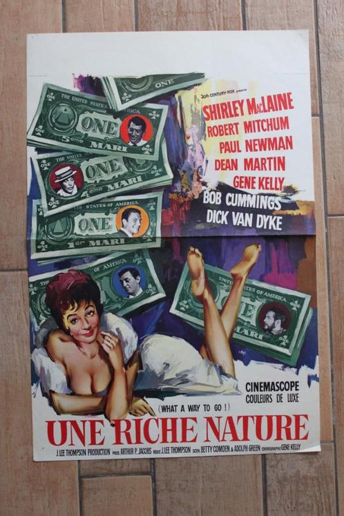 filmaffiche Dean Martin What A Way To Go 1964 filmposter, Verzamelen, Posters, Zo goed als nieuw, Film en Tv, A1 t/m A3, Rechthoekig Staand