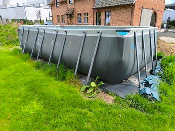 Intex zwem 5.5x 2.74m warmtepomp glasfilter zoutinstallatie  beschikbaar voor biedingen
