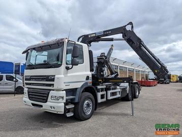 DAF CF85.410 6x4 Dagcab Euro5 EEV - Hiab Haakarm + Hiab 166E beschikbaar voor biedingen