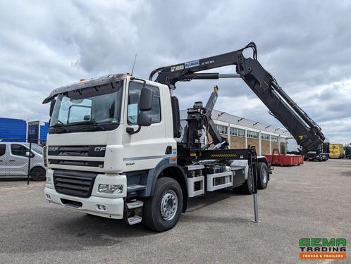 DAF CF85.410 6x4 Dagcab Euro5 EEV - Hiab Haakarm + Hiab 166E, Auto's, Vrachtwagens, ABS, Electronic Stability Program (ESP), Trekhaak