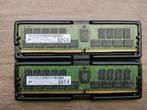 2x Micron DDR4 32GB 3200Mhz Server RAM ECC REG, Computers en Software, RAM geheugen, 32 GB, Verzenden, Server, DDR4