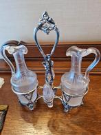 Set à huile et vinaigre en métal argenté. Ne s'oxyde pas rap, Antiquités & Art, Enlèvement