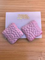 Oorbellen reeks pastel kleuren type geometrische figuren, Ophalen, Overige materialen, Nieuw, Roze