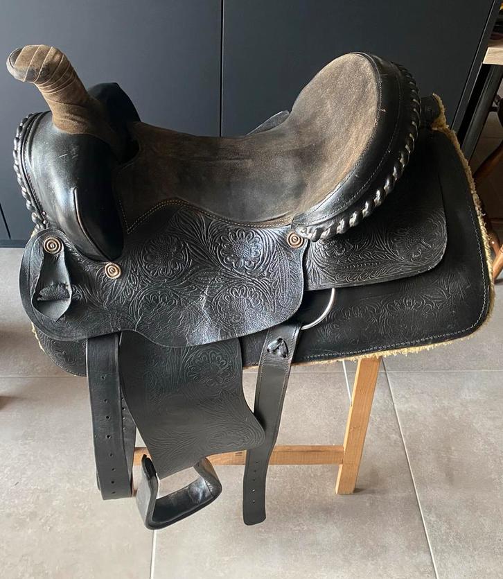 Westernzadel 16 inch, Dieren en Toebehoren, Paarden en Pony's | Zadels, Gebruikt, Western, Ophalen