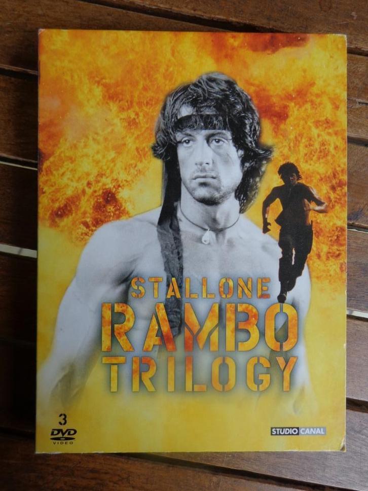 )))  Trilogie  Rambo  //  Sylvester Stallone   (((, Cd's en Dvd's, Dvd's | Actie, Zo goed als nieuw, Actie, Boxset, Alle leeftijden