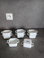8 witte amuse schaaltjes, Ophalen of Verzenden, Zo goed als nieuw
