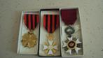 lot 3 medailles oa Ridder in de Kroonorde, Verzamelen, Militaria | Algemeen, Ophalen of Verzenden