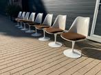 8x originele Knoll Tulip dining chairs Eero Saarinen, Huis en Inrichting, Ophalen of Verzenden, Kunststof, Vitra hansen wegner møller cassina cab togo b&b italia artifort