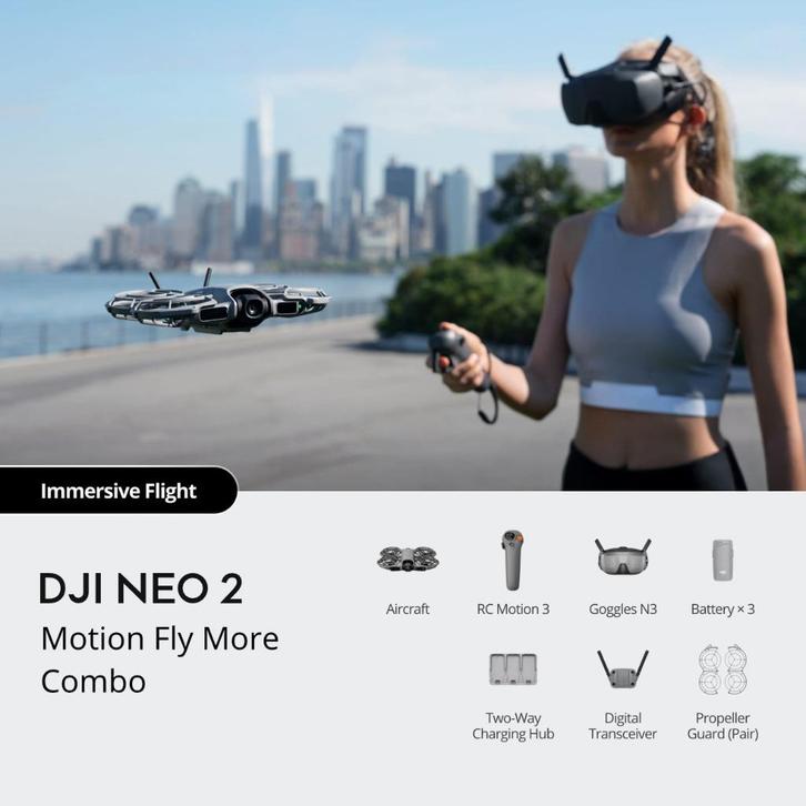 DJI NEO 2 MOTION FLY MORE COMBO, Audio, Tv en Foto, Drones, Nieuw, Drone met camera, Ophalen of Verzenden