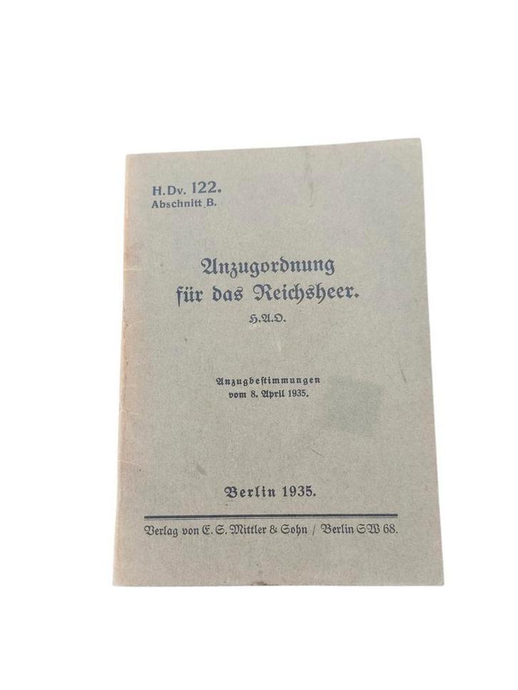 Duitse WO2 Wehrmacht/Heer Dienstvorschrift, Verzamelen, Militaria | Tweede Wereldoorlog, Ophalen of Verzenden