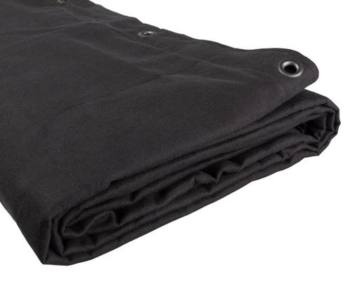 Backdrop Euro Molton 320gr/m² zwart - 3m (H) x 3m (B), Muziek en Instrumenten, Licht en Laser, Nieuw, Overige typen, Ophalen of Verzenden