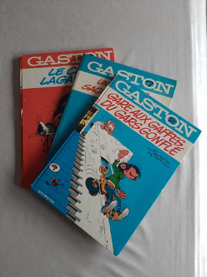 Albums Gaston Lagaffe Franquin Dos ronds, Livres, BD, Utilisé, Plusieurs BD, Enlèvement ou Envoi