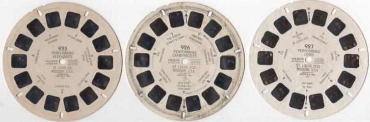 View-master Zoo St. Louis Missouri Elephant Lions, Antiek en Kunst, Antiek | Speelgoed, Ophalen of Verzenden