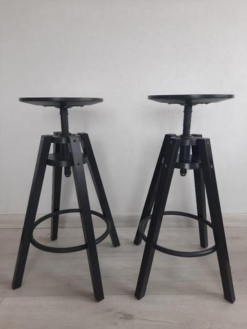 Barkrukken (zwart/Ikea), Huis en Inrichting, Ophalen, Draaibaar, Zo goed als nieuw, Hout
