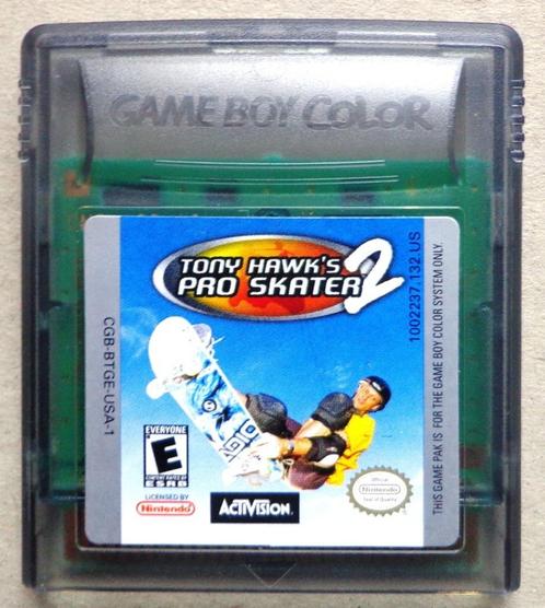 Tony Hawk's Pro Skater 2 voor de Gameboy Color en Advance, Games en Spelcomputers, Games | Nintendo Game Boy, Gebruikt, Ophalen