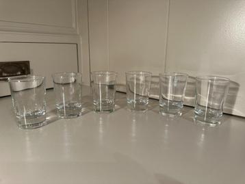 Borrelglaasjes – set van 6  beschikbaar voor biedingen