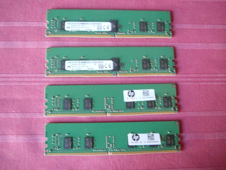 DDR4 ECC Rdimm server/workstation (4 x 8 gb), Computers en Software, RAM geheugen, Gebruikt, Server, 8 GB, DDR4, Ophalen of Verzenden