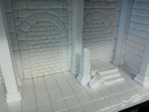 Diorama sur commande (action-figures, Warhammer, D&D), Verzamelen, Beelden en Beeldjes, Fantasy, Ophalen of Verzenden