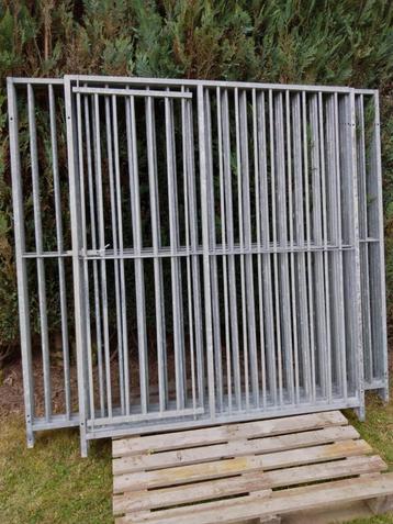 4M x 3M thermisch verzinkte stalen kennel (modulair) beschikbaar voor biedingen