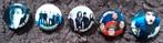 Broches badges de chanteur 2,5 cm, Enlèvement ou Envoi, Comme neuf