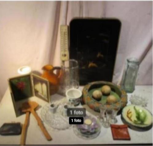 Partij van 24 oude Artikels en Spulletjes, Antiek en Kunst, Curiosa en Brocante, Ophalen of Verzenden