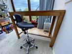 Prachtige palissanderhouten tafel/bar/bureau + bureaustoel, Ophalen, Gebruikt, Stabureau
