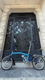 Brompton H6R blauw 6 versnellingen dynamo perfect staat, Ophalen, Brompton, 14 tot 16 inch, Versnellingen