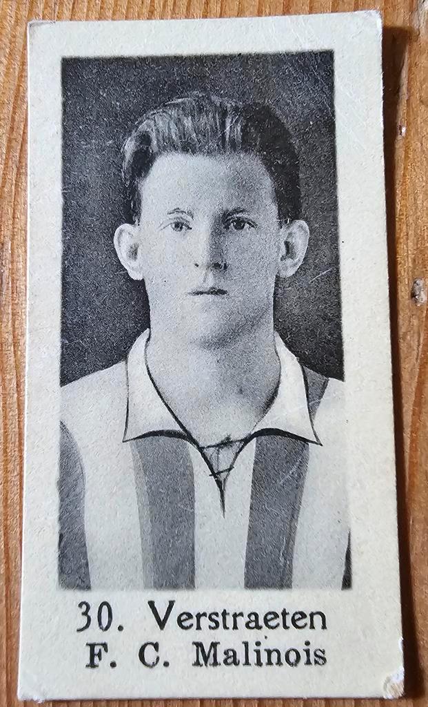 1930s (pre panini) 30. Désiré Verstraeten F.C. Malinois!, Hobby en Vrije tijd, Stickers en Plaatjes, Zo goed als nieuw, Plaatje