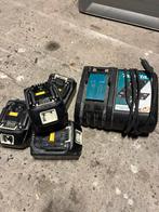 Makita batterijen+ lader, Ophalen of Verzenden, Gebruikt