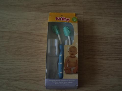 Nûby tandenborstel 2 stuks NIEUW, Enfants & Bébés, Aliments pour bébé & Accessoires, Neuf, Autres types, Enlèvement