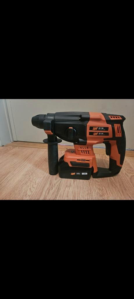 SPIT D18 accu-combihamer 18V SDS-Plus in Doos + 2x 5Ah accu, Doe-het-zelf en Bouw, Gereedschap | Machine-onderdelen en Toebehoren