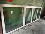 GROOT PVC RAAM VENSTER 365x130, Doe-het-zelf en Bouw, Raamkozijnen en Schuifdeuren, Nieuw, Kunststof, Raamkozijn, Inclusief glas