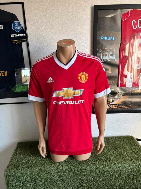 Manchester United thuisshirt 2015-2016, Sport en Fitness, Voetbal, Zo goed als nieuw, Shirt, Maat XL, Verzenden