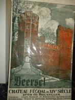 Litho ancienne affiche château de BEERSEL Fernand TOUSSAINT, Antiquités & Art, Art | Lithographies & Sérigraphies, Enlèvement ou Envoi