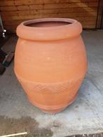 Grote terracotta vaas  Hoogte 70cm, Ophalen, Zo goed als nieuw