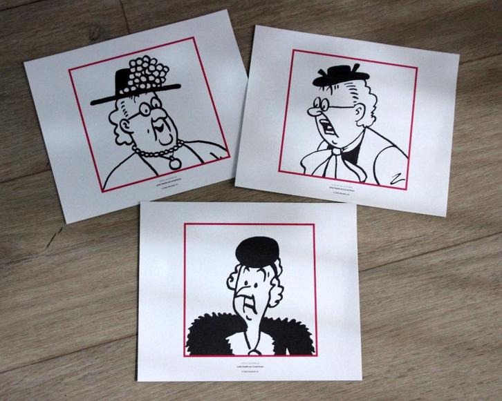 Tintin 3 tiré à part serigrafie Kuifje Hergé 2011, Verzamelen, Stripfiguren, Zo goed als nieuw, Kuifje, Verzenden