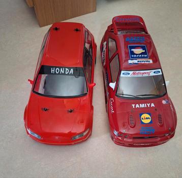 Tamiya TT02 avec carrosserie Honda Civic Vtec et Ford Escort, Enlèvement ou Envoi, Neuf