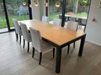 6 IKEA BERGMUND Stoelen – Houten Frame met Witte/Grijze hoes, Huis en Inrichting, Stoelen, Ophalen, Hout, Gebruikt, Wit