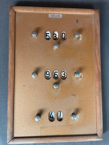 Scorebord drieband, Enlèvement ou Envoi