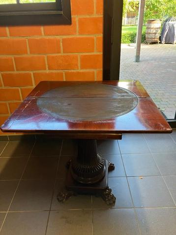 Antieke opvouwbare Kaarttafel/ speeltafel beschikbaar voor biedingen