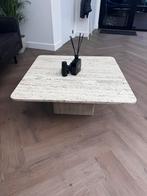 Salontafel van echte Travertin steen 90x90, Ophalen, Zo goed als nieuw