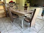 Table à manger + chaises, 100 à 150 cm, Rectangulaire, Autres matériaux, 50 à 100 cm