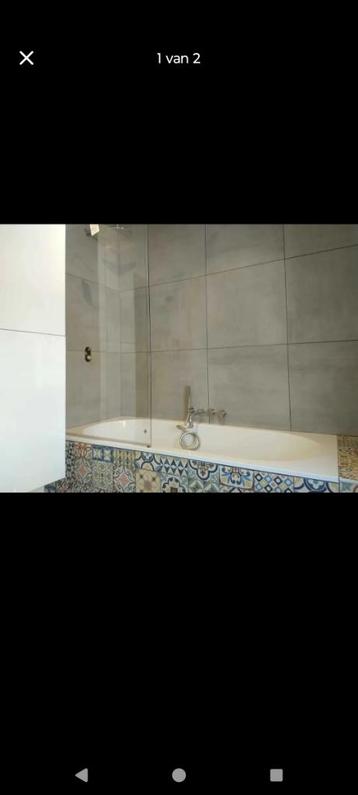 Paroi de douche pivotante pour baignoire/Paroi de douche sur, Enlèvement, Comme neuf