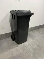 Vuilniscontainer op wielen 120 liter merk Manutan zwart, 40 liter of meer, Ophalen, Zo goed als nieuw, Kunststof