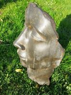 Prachtig gepatineerd stenen beeld (het gezicht, klein model), Tuin en Terras, Ophalen, Nieuw, Overige materialen, Mensenbeeld