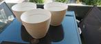Lot de 3 pots blancs, marque Artevasi, Ophalen, Zo goed als nieuw, Rond