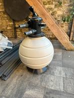 Zandfilter zwembad met 6-weg kraan + 55 kg zeoliet (recent), Tuin en Terras, Ophalen, Zo goed als nieuw